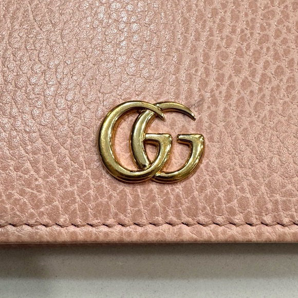 Gucci GG Marmont Wallet Gucci Pink Leather Card Case Wallet COA - Picture 9 of 15